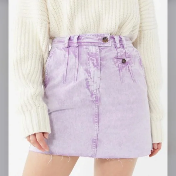 BDG Skirts Urban Outfitters Bdg Purple Demin Mini Skirt Poshmark